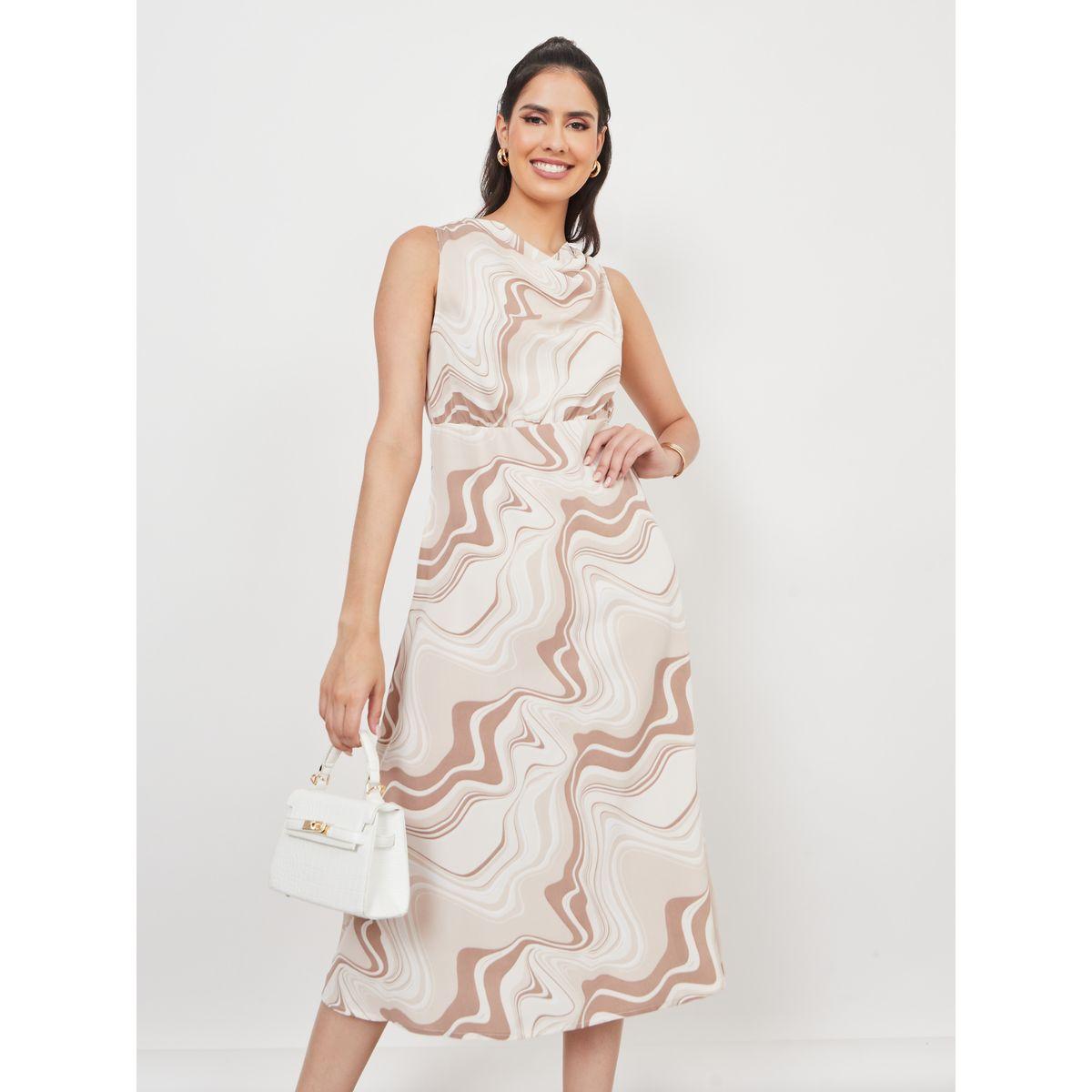 فستان ميدي بلا اكمام مطبع بالكامل-women-clothing-dresses-image-1