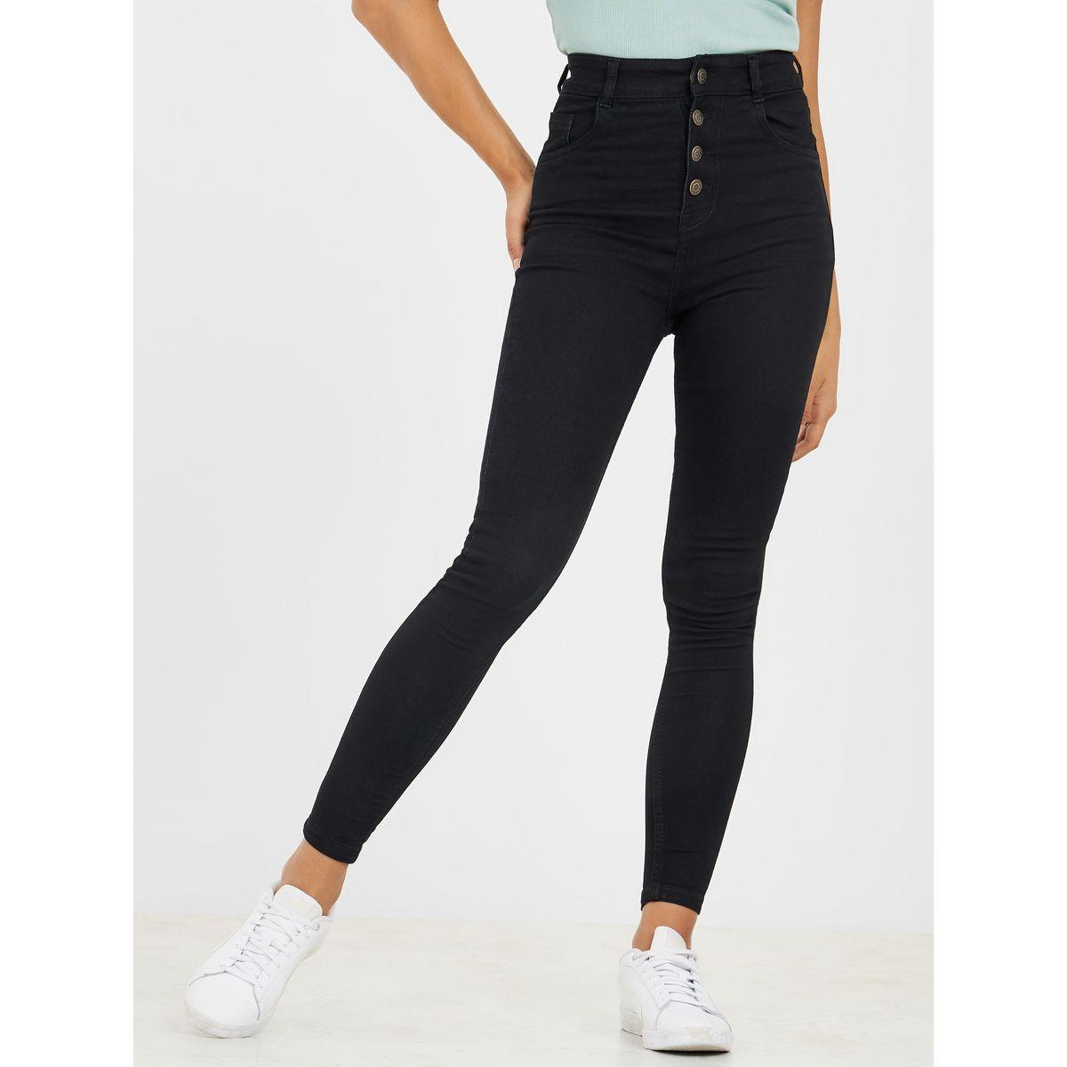 Styli High Rise Button-Fly Skinny Fit Jeans-women-clothing-bottoms-jeans-image-1