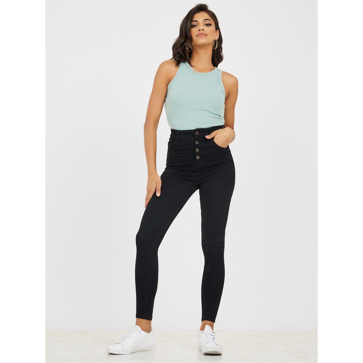 جينز بقصة ضيقة وخصر عالي-women-clothing-bottoms-jeans-image-2