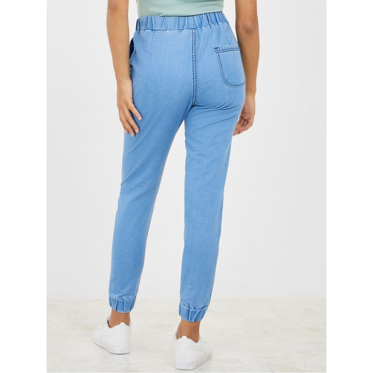 Styli Mid Rise Tapered Fit Jeans with Drawstring-women-clothing-bottoms-jeans-image-4