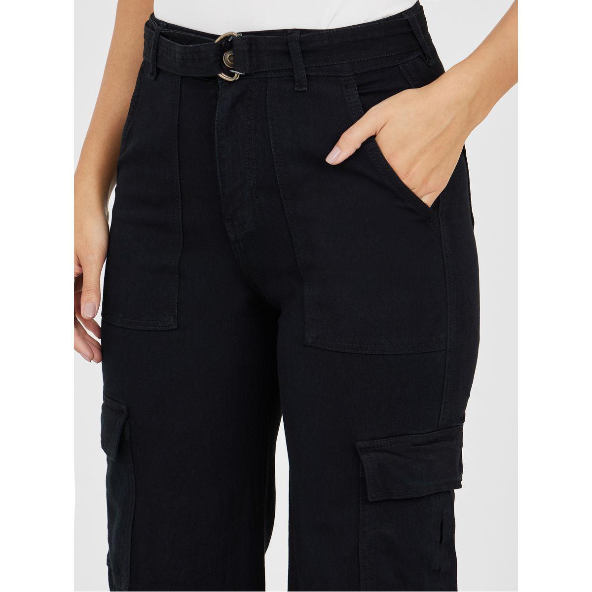 جينز واسع الأرجل بنمط كارجو-women-clothing-bottoms-jeans-image-3