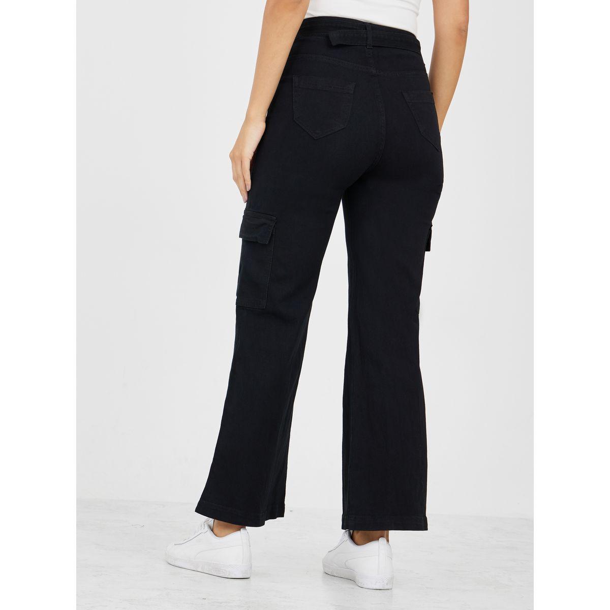 جينز واسع الأرجل بنمط كارجو-women-clothing-bottoms-jeans-image-4