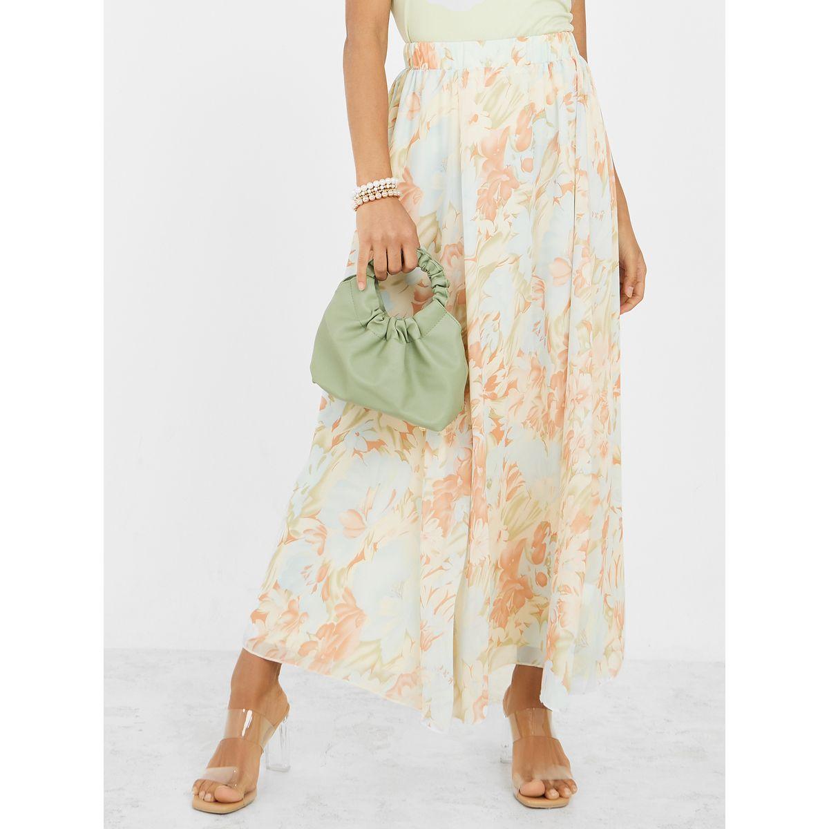 تنورة طويلة مطبعة بزهور-women-clothing-bottoms-skirts-image-1