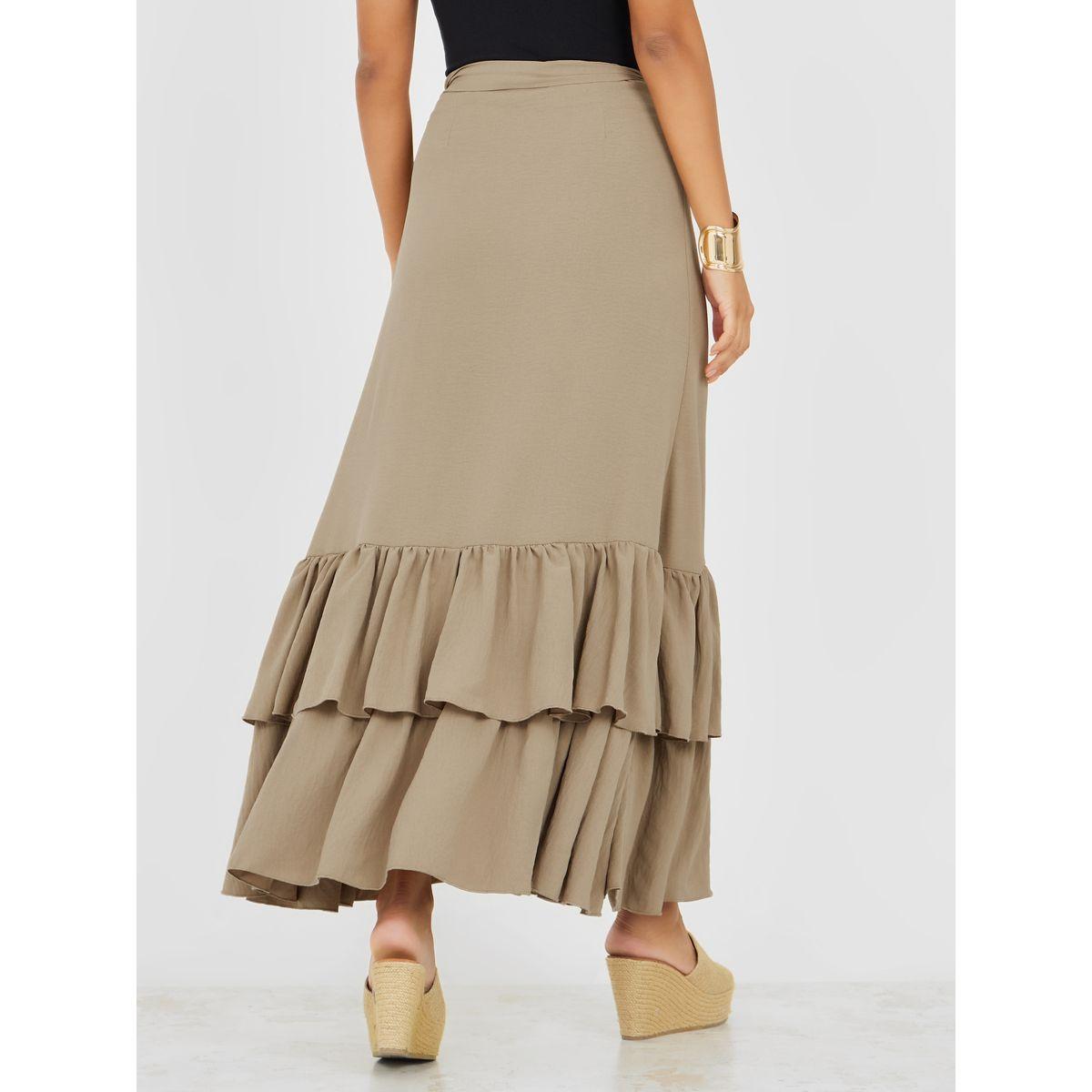 Styli Ruffle Detail Wrap Maxi Skirt-women-clothing-bottoms-skirts-image-4