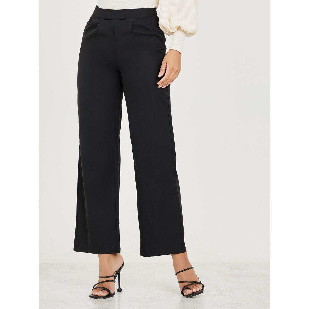 Styli High Rise Wide Leg Trouser-women-clothing-bottoms-trousers-image-1