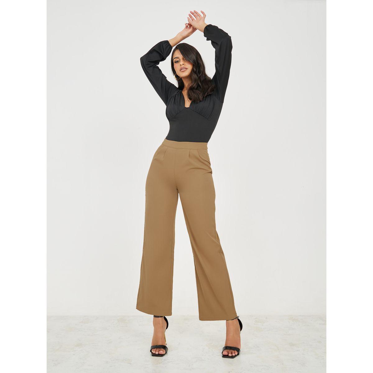 Styli High Rise Wide Leg Trouser-women-clothing-bottoms-trousers-image-2
