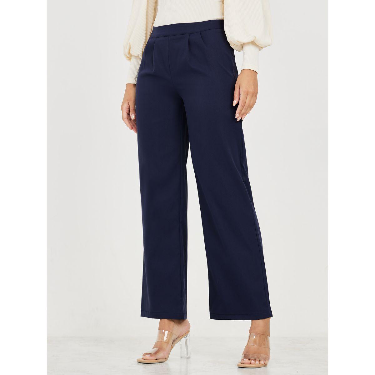 Styli High Rise Wide Leg Trouser-women-clothing-bottoms-trousers-image-1