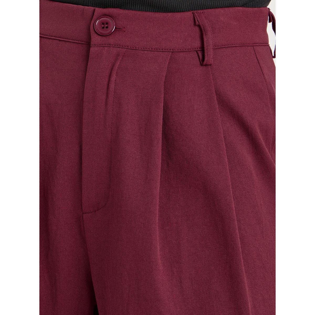 Styli High Rise Fold Pleat Wide Leg Trouser-women-clothing-bottoms-trousers-image-3