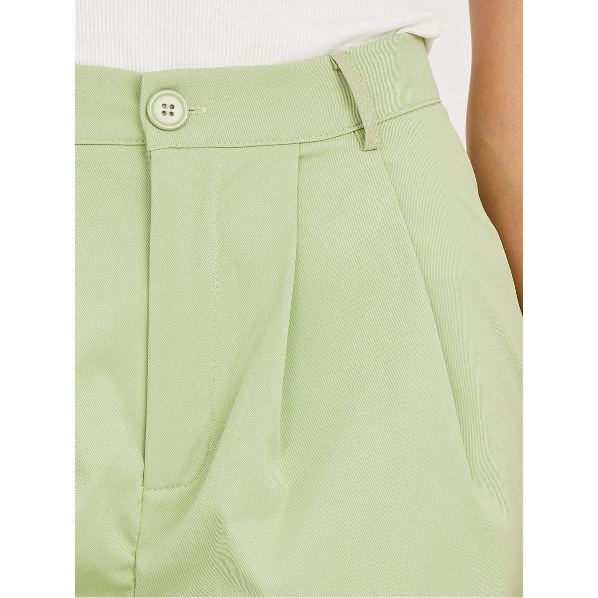 Styli High Rise Fold Pleat Wide Leg Trouser-women-clothing-bottoms-trousers-image-3