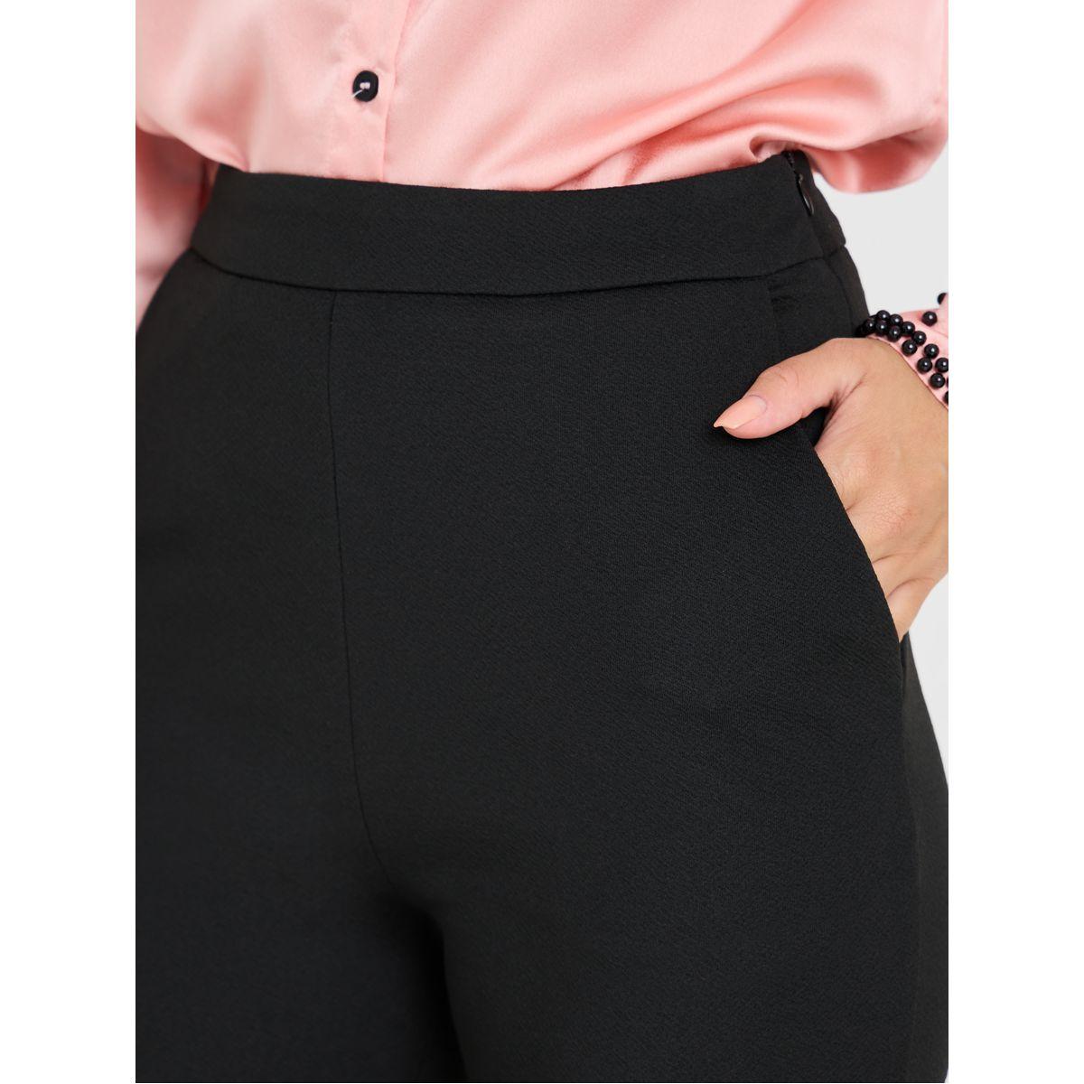 Styli High Rise Flared Trouser with Side Slit-women-clothing-bottoms-trousers-image-4