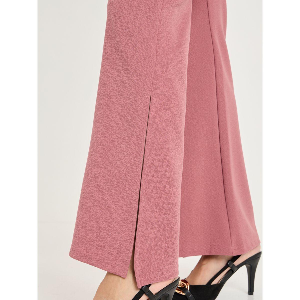 Styli High Rise Flared Trouser with Side Slit-women-clothing-bottoms-trousers-image-4