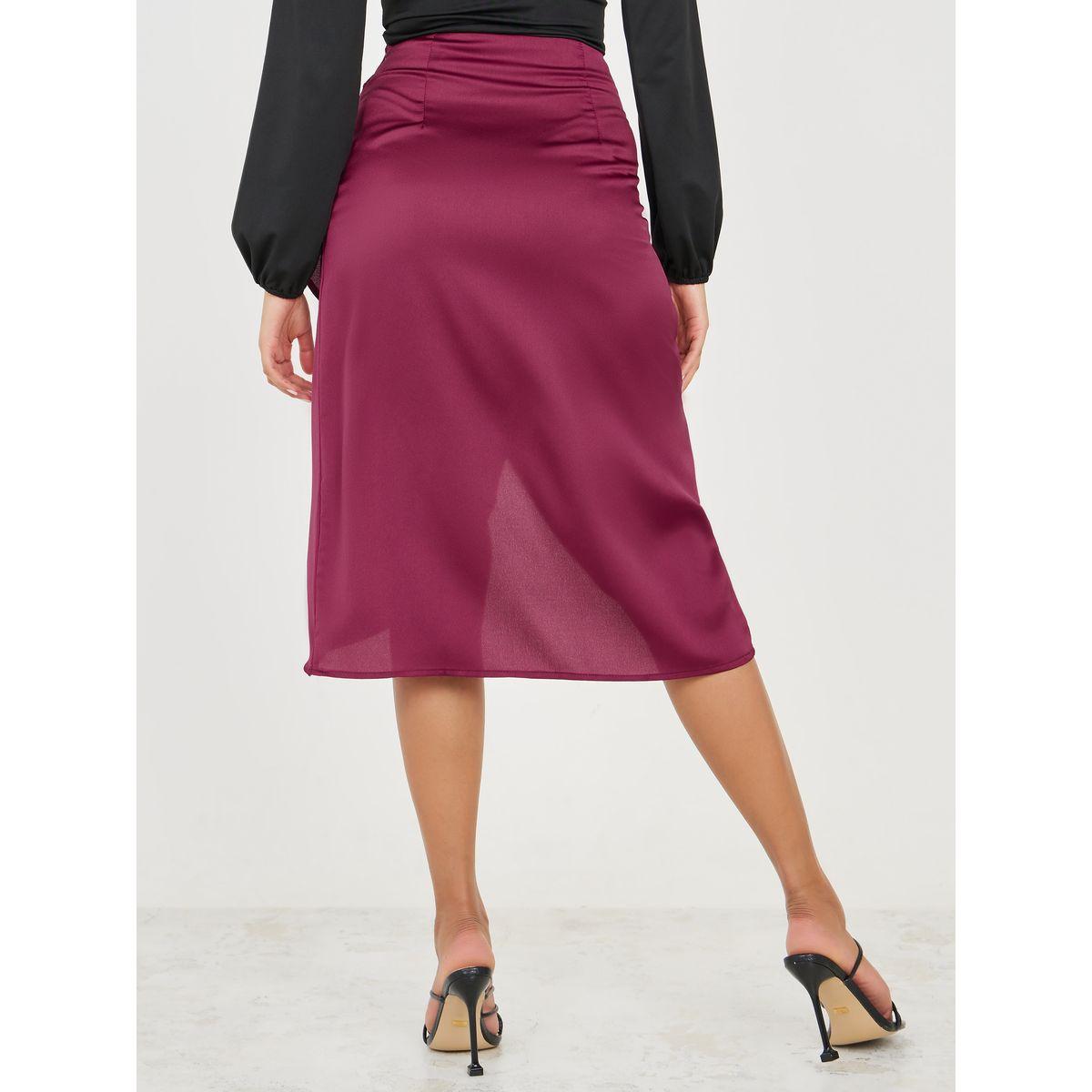 Styli Satin Wrap Front Midi Skirt-women-clothing-bottoms-skirts-image-4