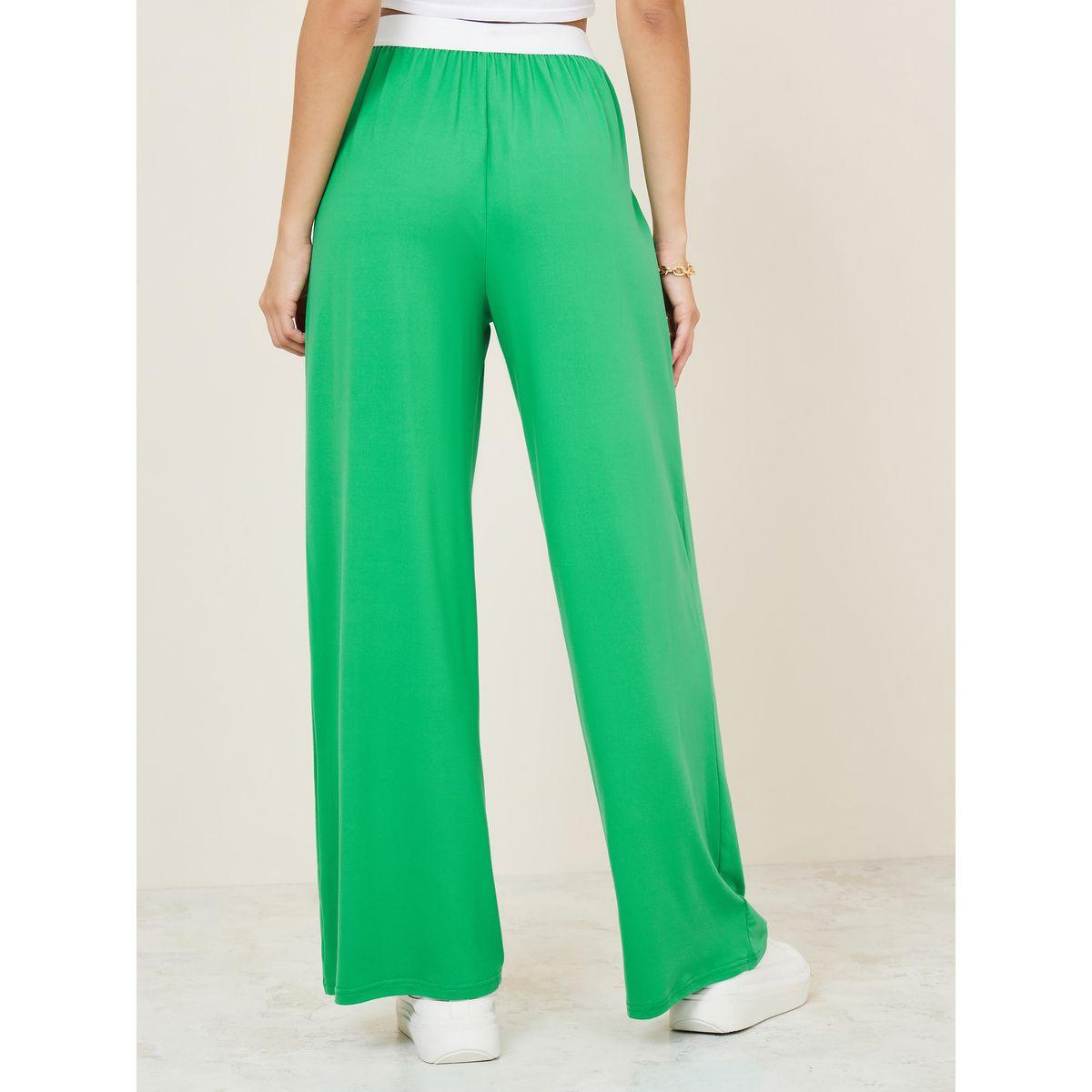 Styli Contrast Waistband Wide Leg Trouser-women-clothing-bottoms-trousers-image-4