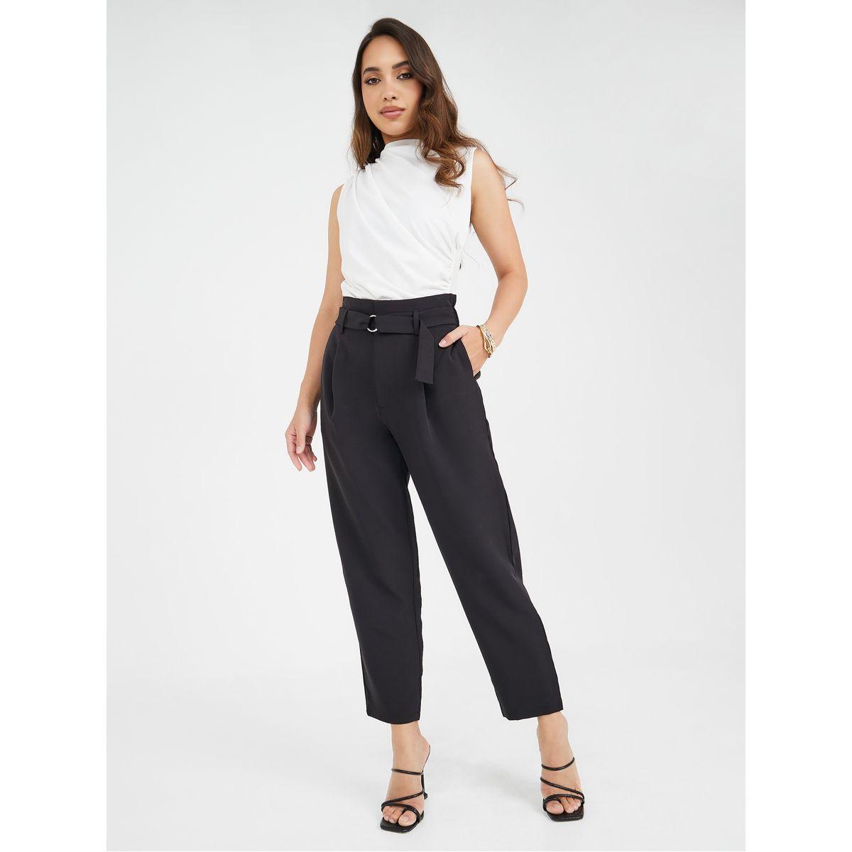 بنطال بخصر عالي مع حزام-women-clothing-bottoms-trousers-image-1
