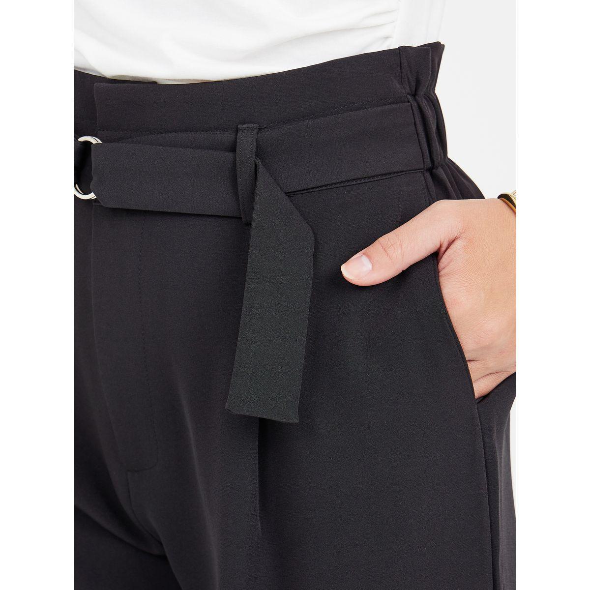 Styli High Rise Tapered Trouser with Self Belt-women-clothing-bottoms-trousers-image-3