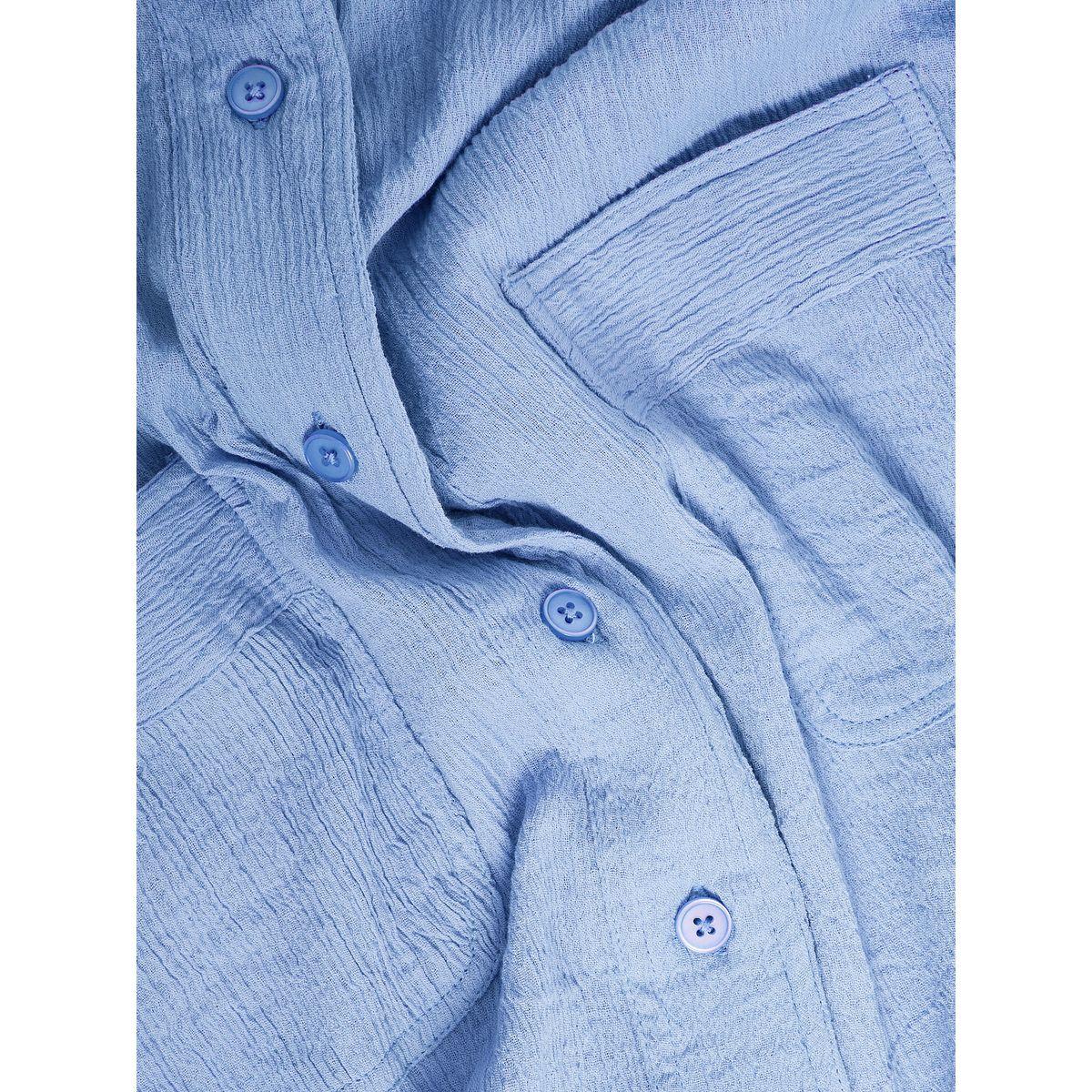 Styli Elevate Drop Shoulder Crepe Oversized Shirt with Patch Pocket-women-clothing-shirtsandblouses-shirts-image-7