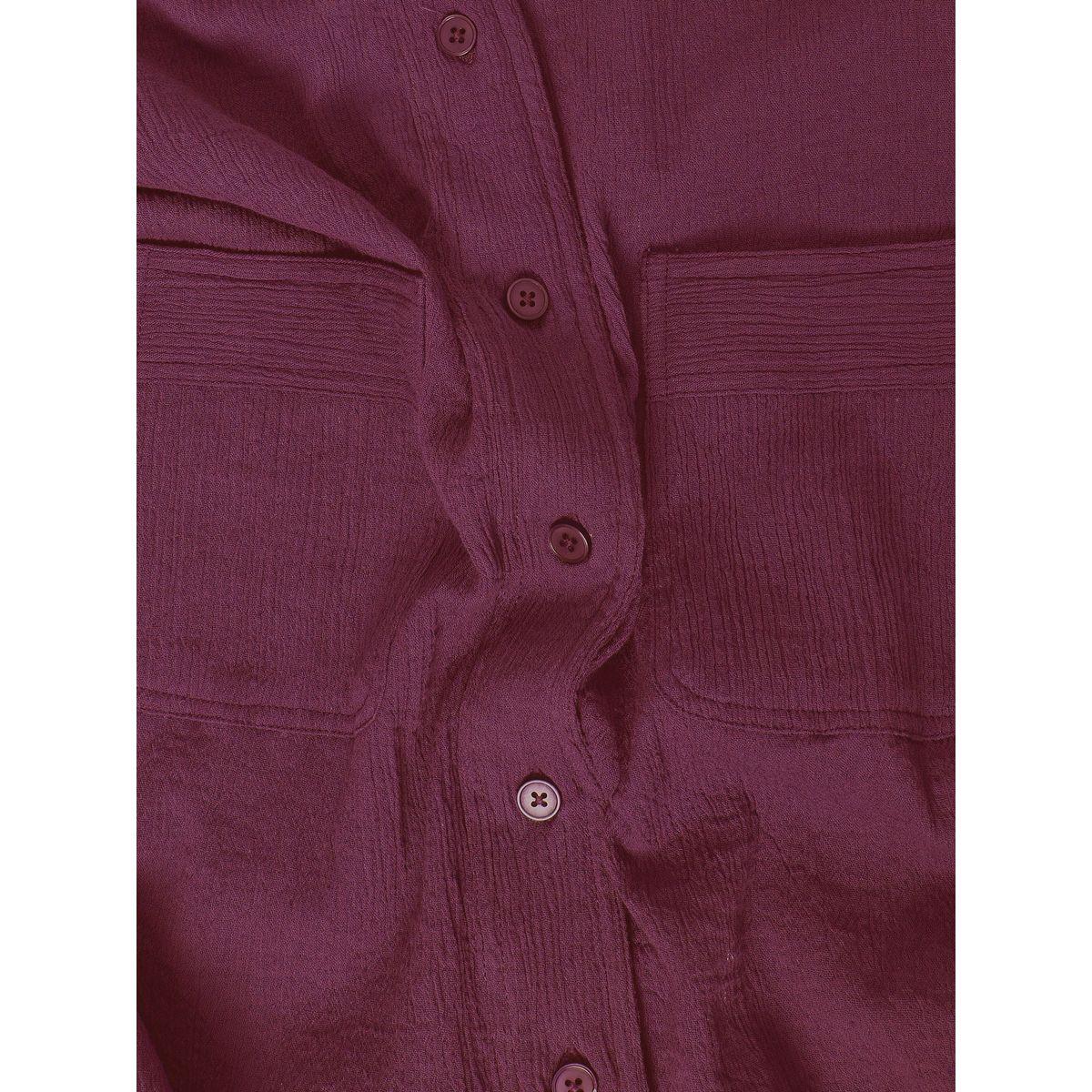 Styli Elevate Drop Shoulder Crepe Oversized Shirt with Patch Pocket-women-clothing-shirtsandblouses-shirts-image-7