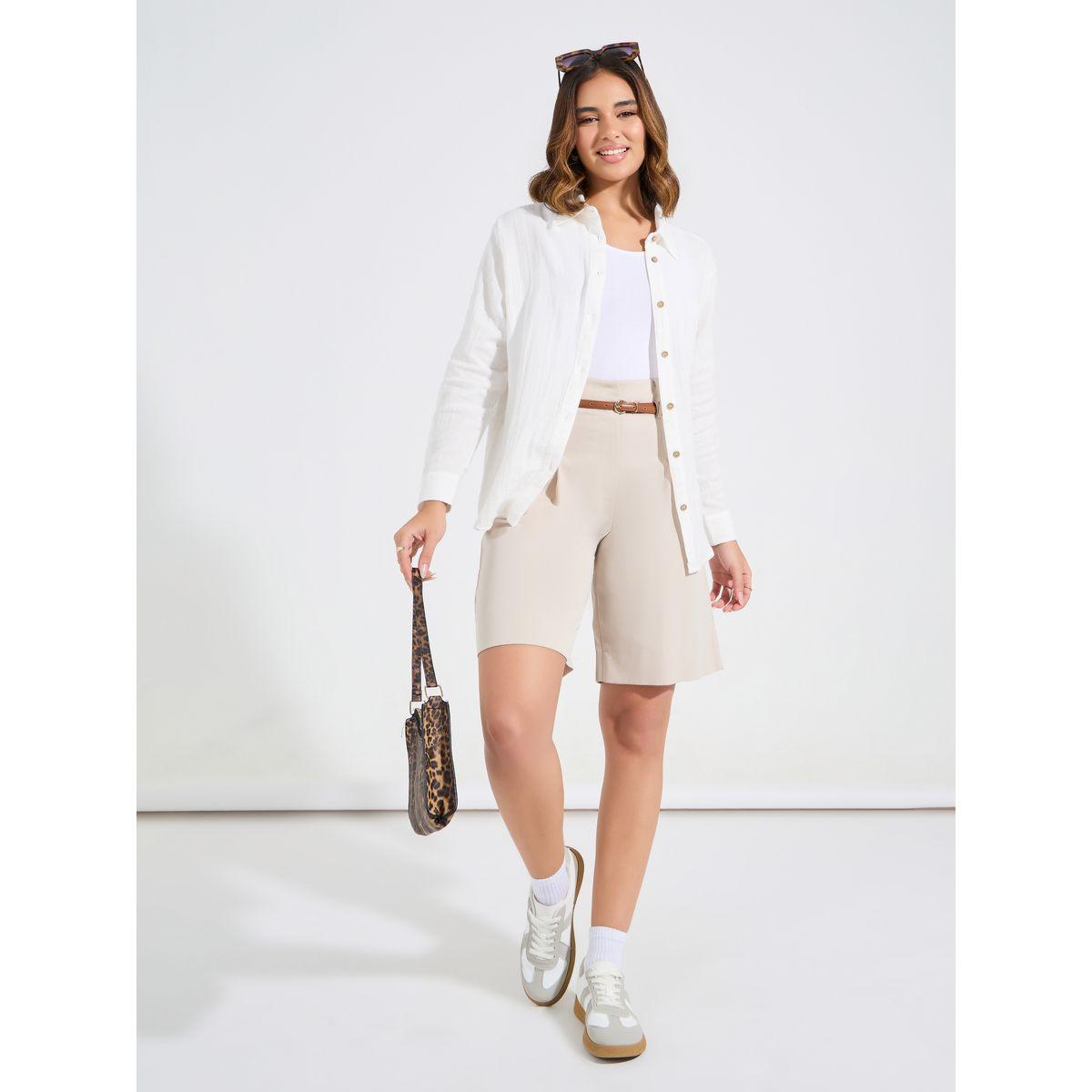 بلوزة فضفاضة بتفاصيل بارزة الملمس واكمام ملفوفة-women-clothing-shirtsandblouses-shirts-image-6
