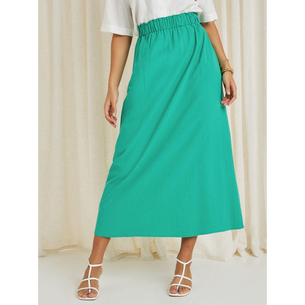 تنورة طويلة بخصر مطاطي-women-clothing-bottoms-skirts-image-2