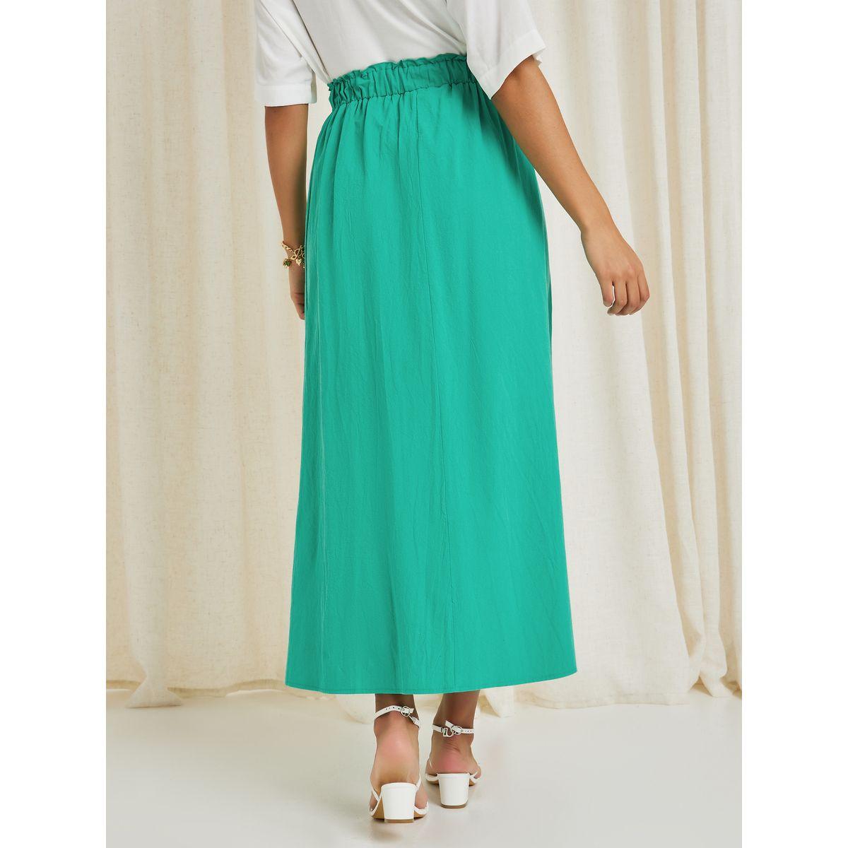 تنورة طويلة بخصر مطاطي-women-clothing-bottoms-skirts-image-4