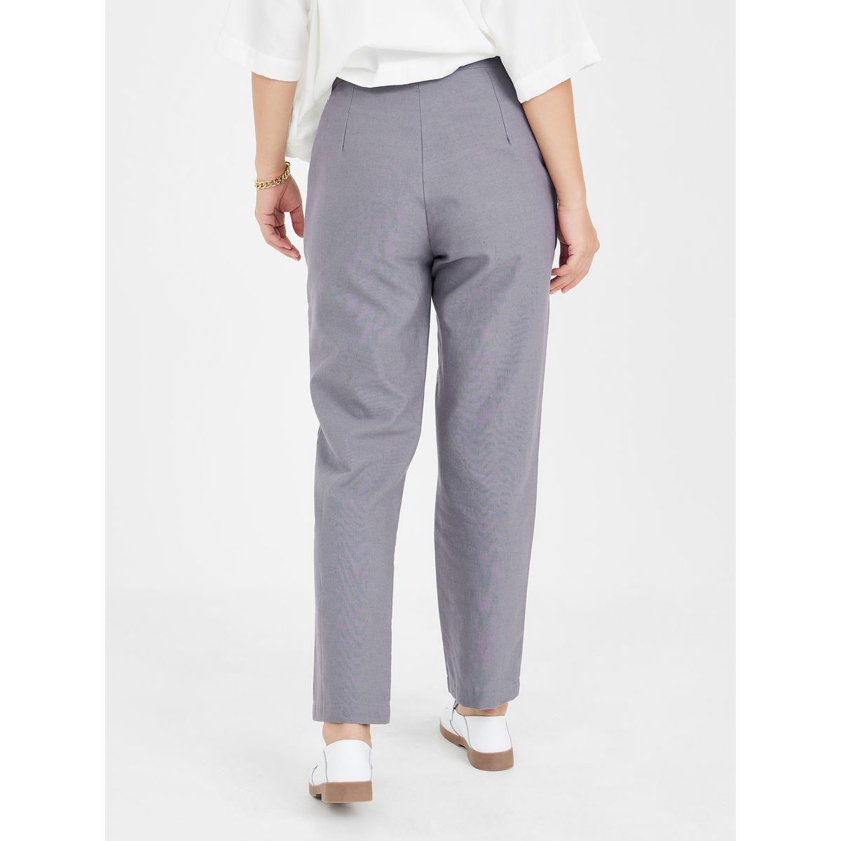 Styli High Rise Crop Length Tapered Trouser-women-clothing-bottoms-trousers-image-4