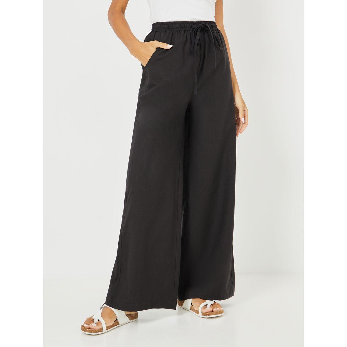 بنطال واسع الأرجل بجيب جانبي-women-clothing-bottoms-trousers-image-1