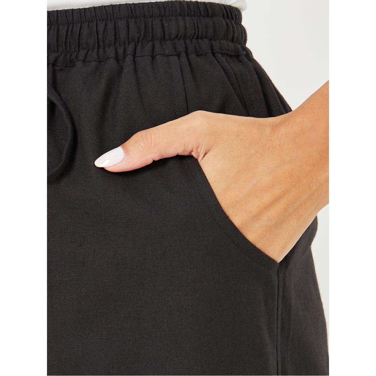 Styli Mid Rise Wide Leg Trouser with Side Pocket-women-clothing-bottoms-trousers-image-3