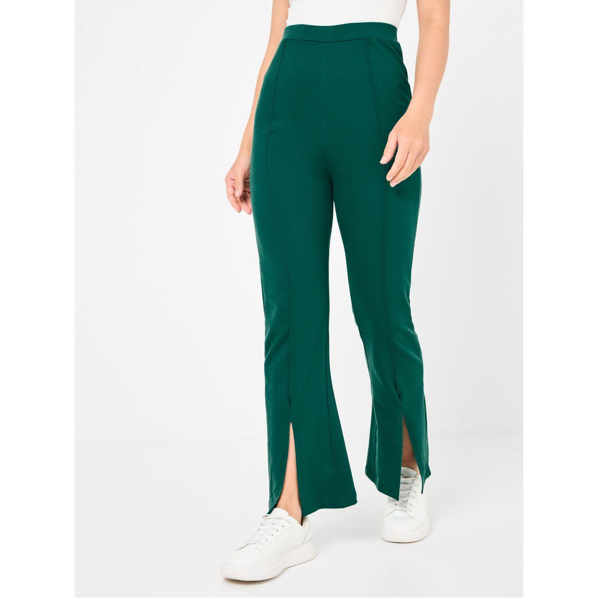 Styli High Rise Flare Jogger with Front Split-women-clothing-bottoms-joggers-image-1