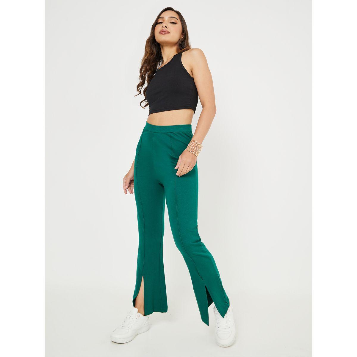 Styli High Rise Flare Jogger with Front Split-women-clothing-bottoms-joggers-image-2