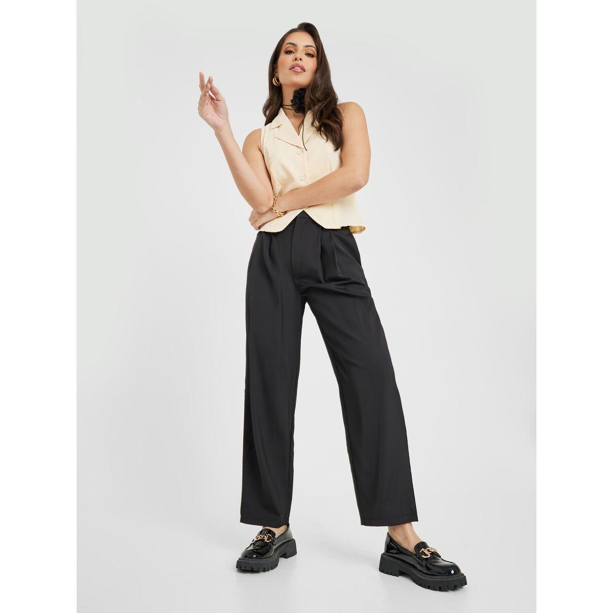 Styli High Rise Regular Fit Ankle Length Pants-women-clothing-bottoms-trousers-image-1
