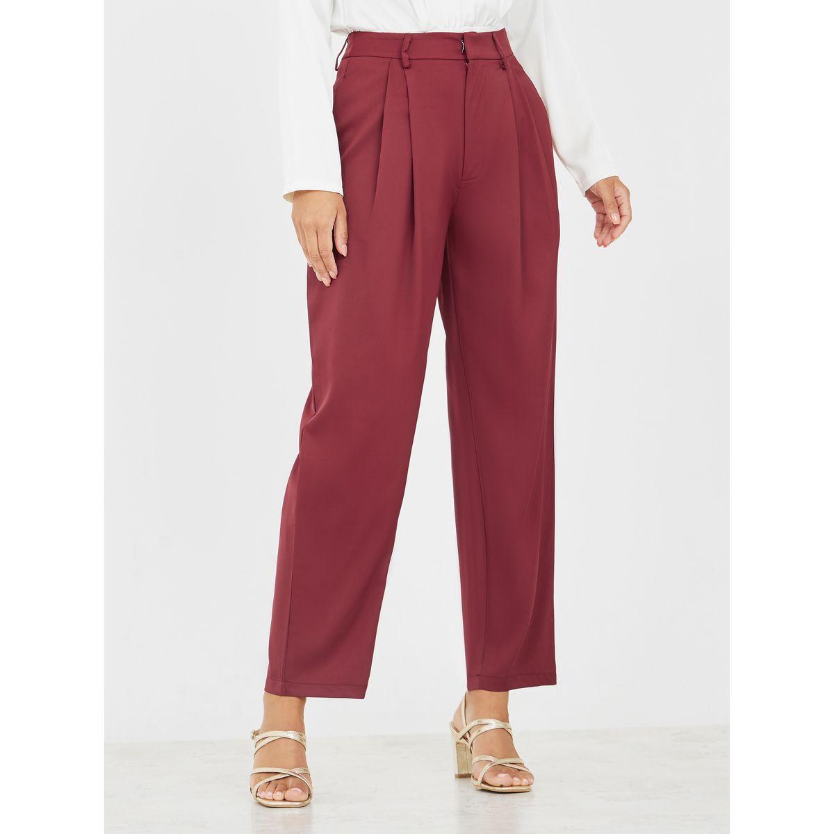 Styli High Rise Regular Fit Ankle Length Pants-women-clothing-bottoms-trousers-image-1