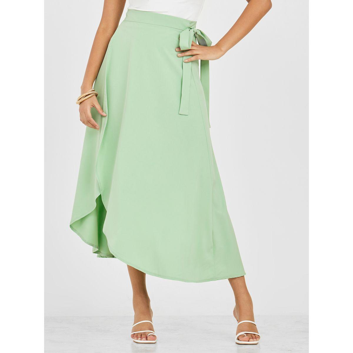 Styli A-Line Wrap Maxi Skirt with Side Tie-women-clothing-bottoms-skirts-image-1