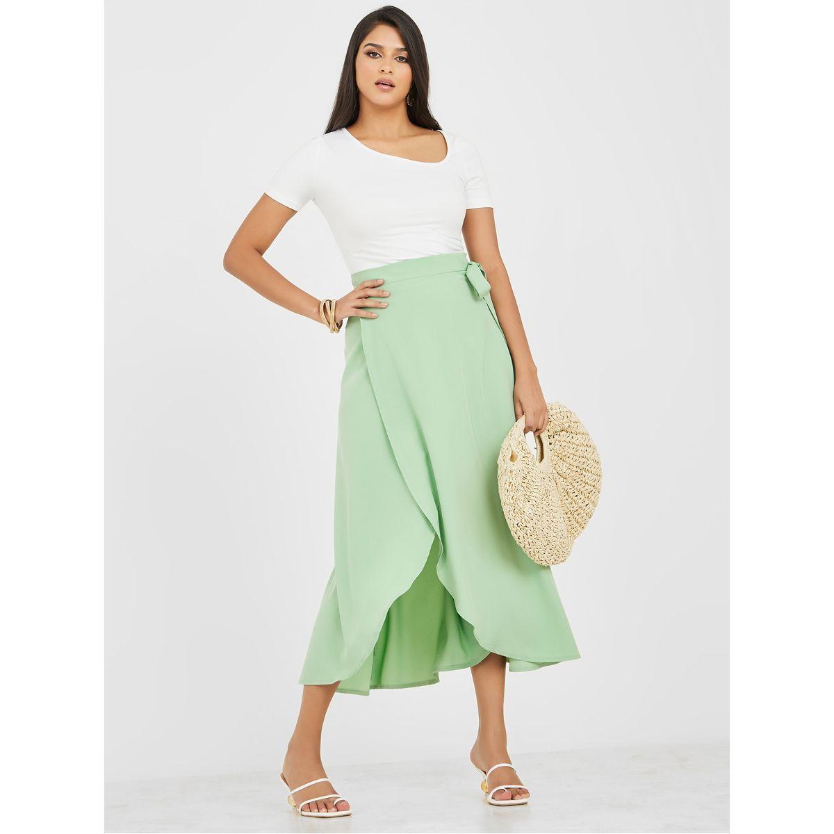 Styli A-Line Wrap Maxi Skirt with Side Tie-women-clothing-bottoms-skirts-image-2