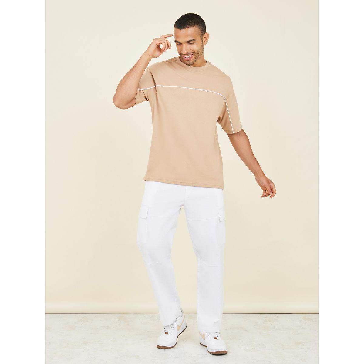 Styli Oversized Contrast Seam Insert T-Shirt-men-clothing-tshirtsandpolos-tshirts-image-2