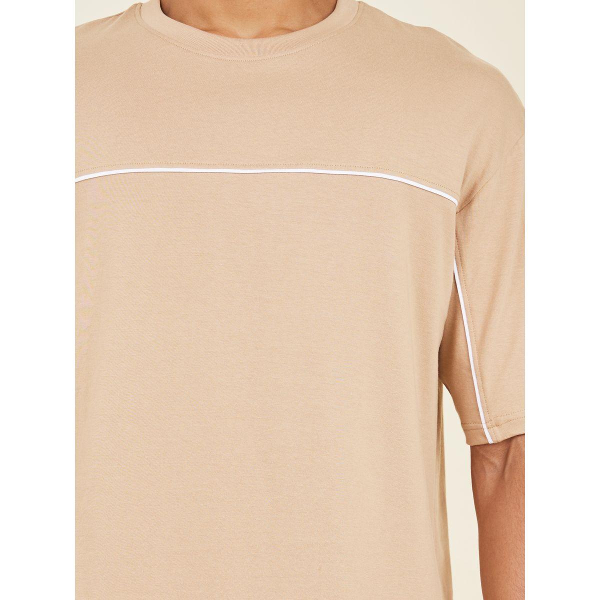 Styli Oversized Contrast Seam Insert T-Shirt-men-clothing-tshirtsandpolos-tshirts-image-3