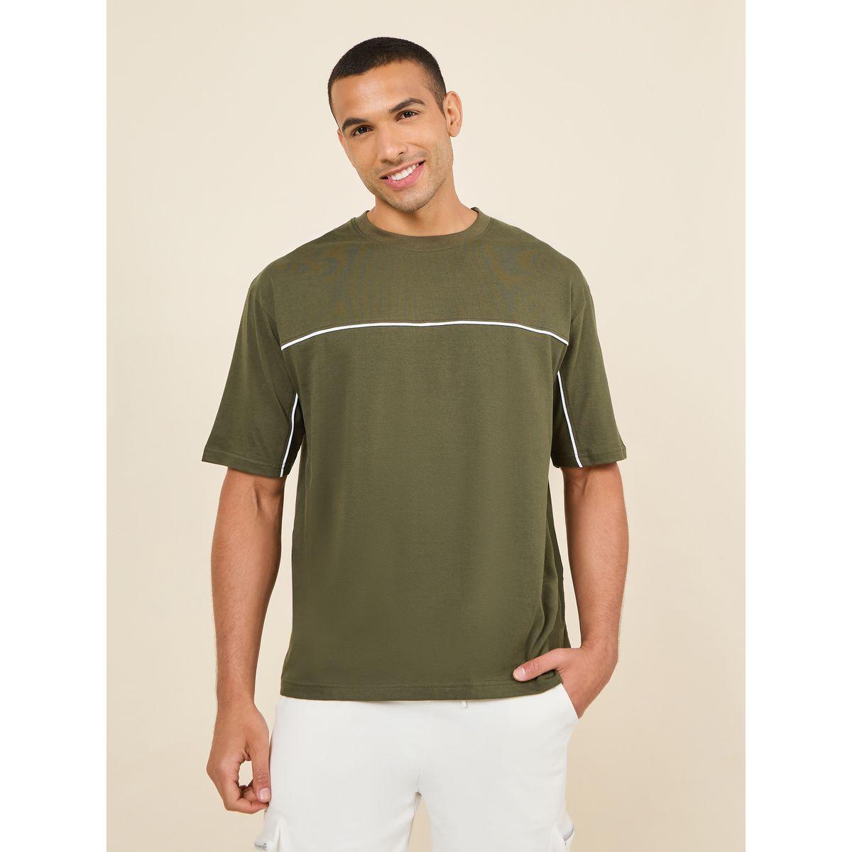 Styli Oversized Contrast Seam Insert T-Shirt-men-clothing-tshirtsandpolos-tshirts-image-2