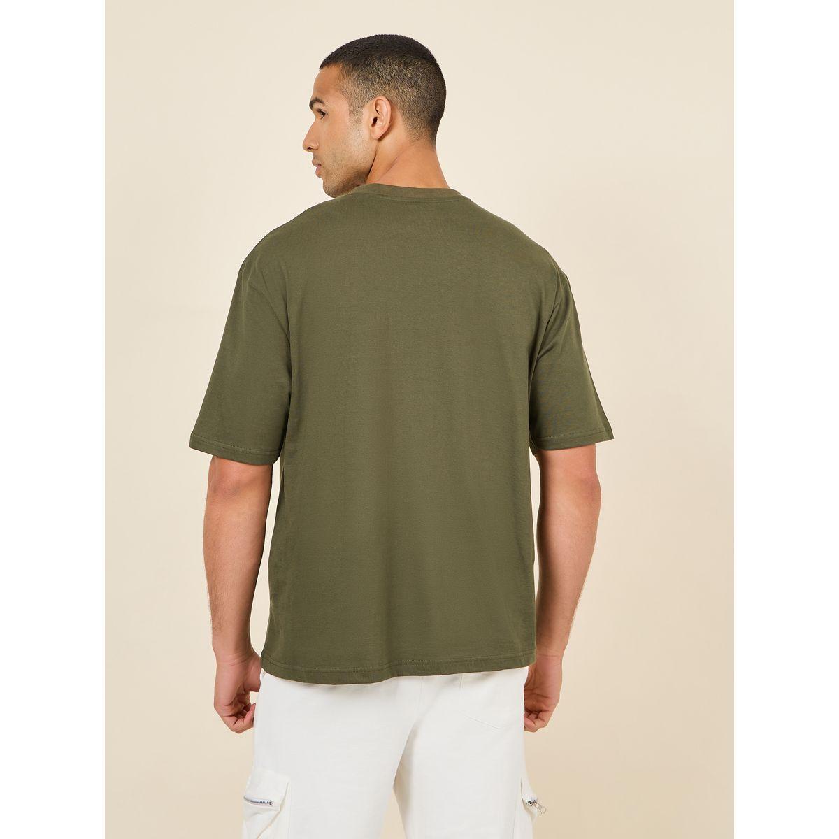 Styli Oversized Contrast Seam Insert T-Shirt-men-clothing-tshirtsandpolos-tshirts-image-4