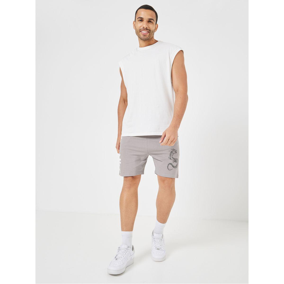 Styli Dragon Graphic Regular Fit Shorts-men-clothing-bottoms-shorts-image-1