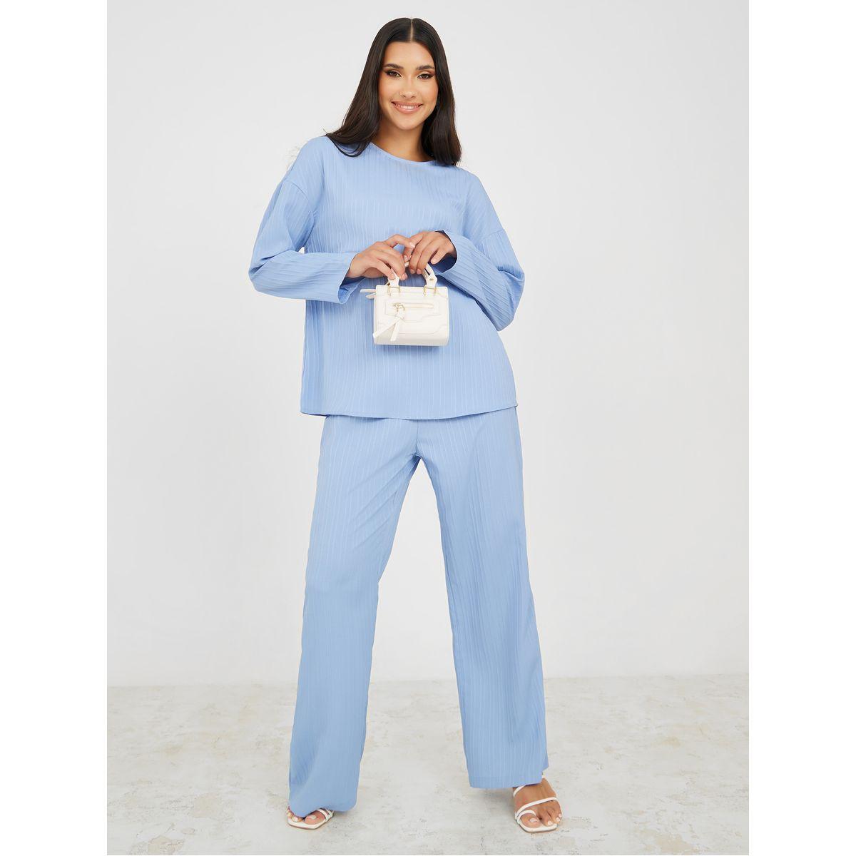 Styli Relaxed Fit Longline Top & Trouser Co-Ord Set-women-clothing-coordsets-image-1