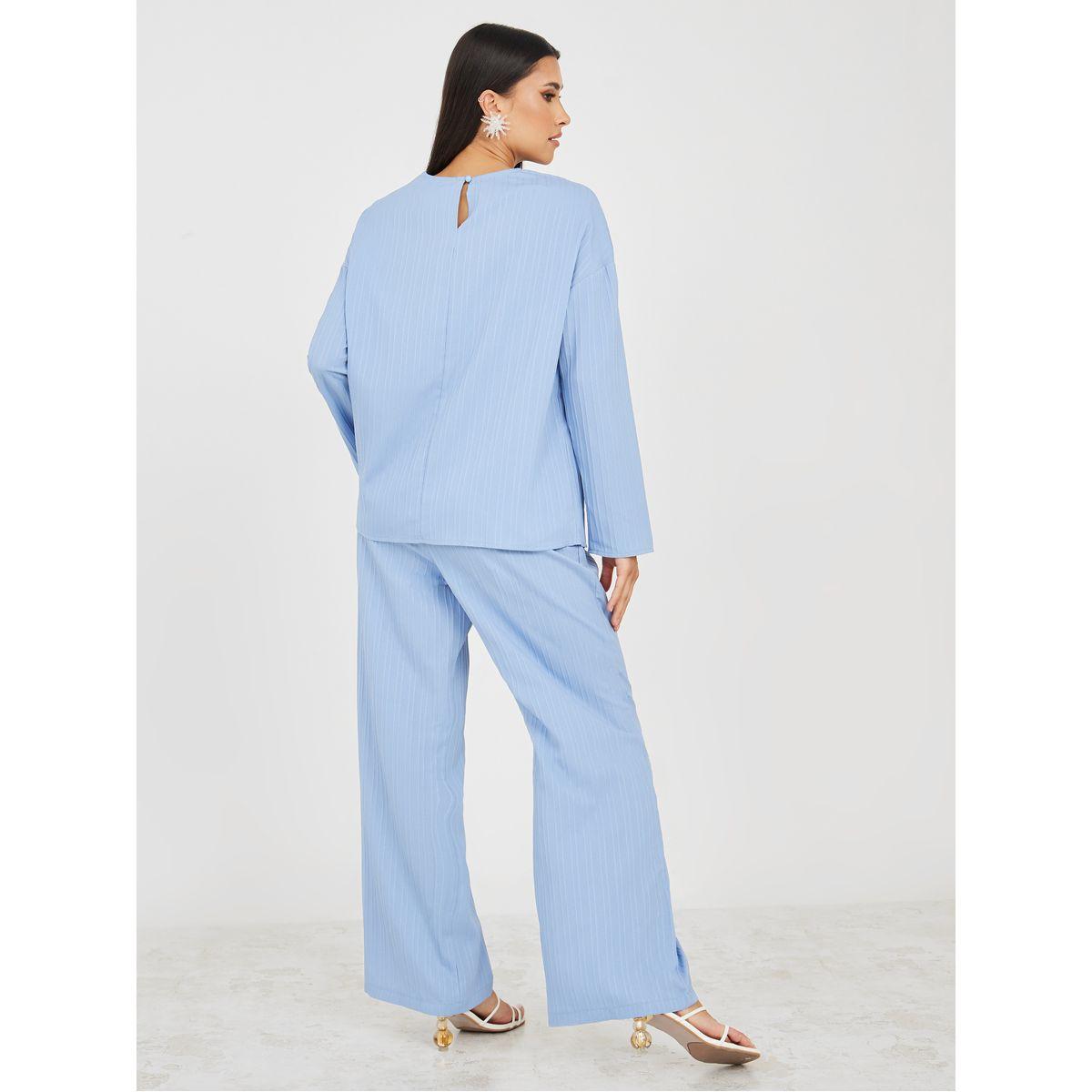 Styli Relaxed Fit Longline Top & Trouser Co-Ord Set-women-clothing-coordsets-image-5