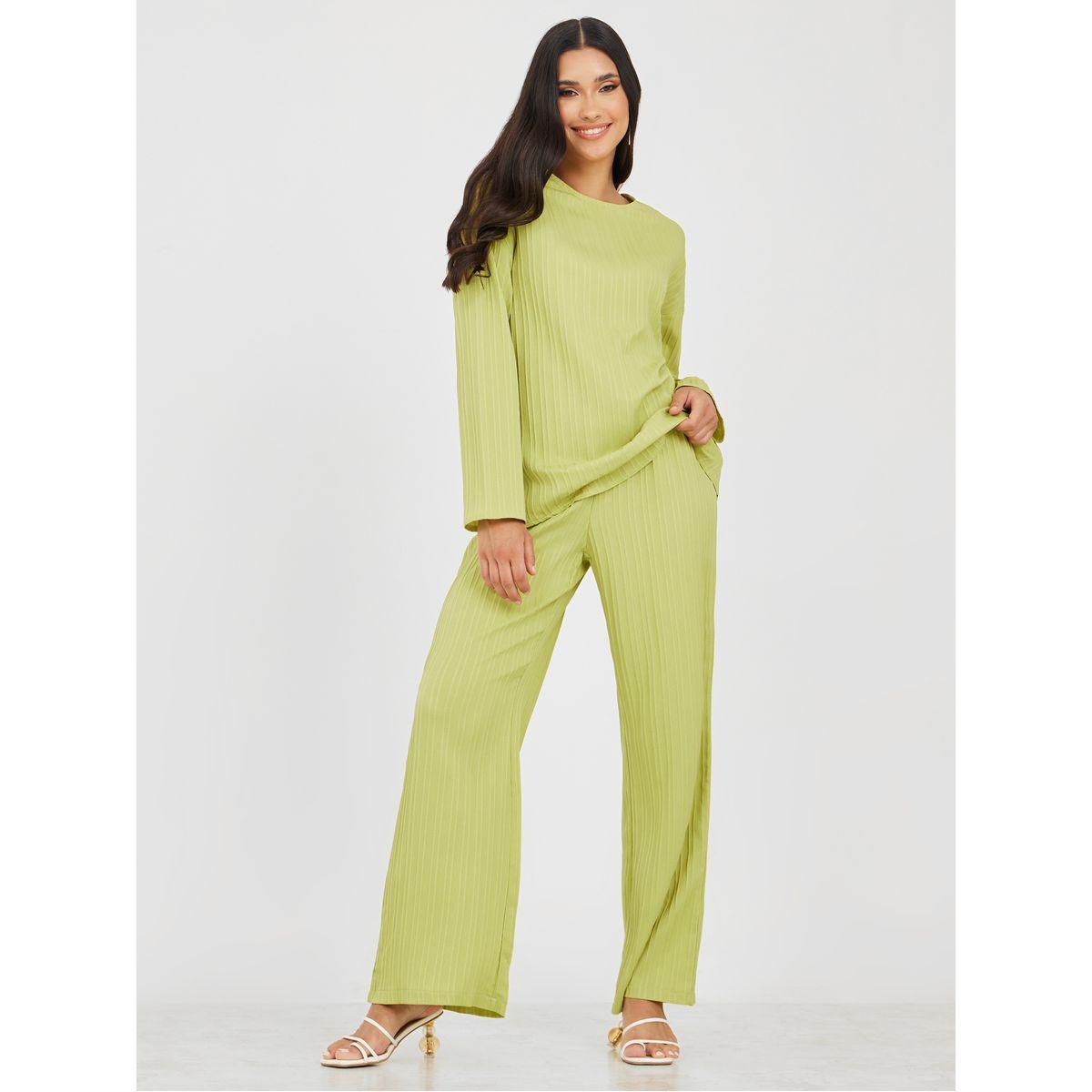 Styli Relaxed Fit Longline Top & Trouser Co-Ord Set-women-clothing-coordsets-image-1