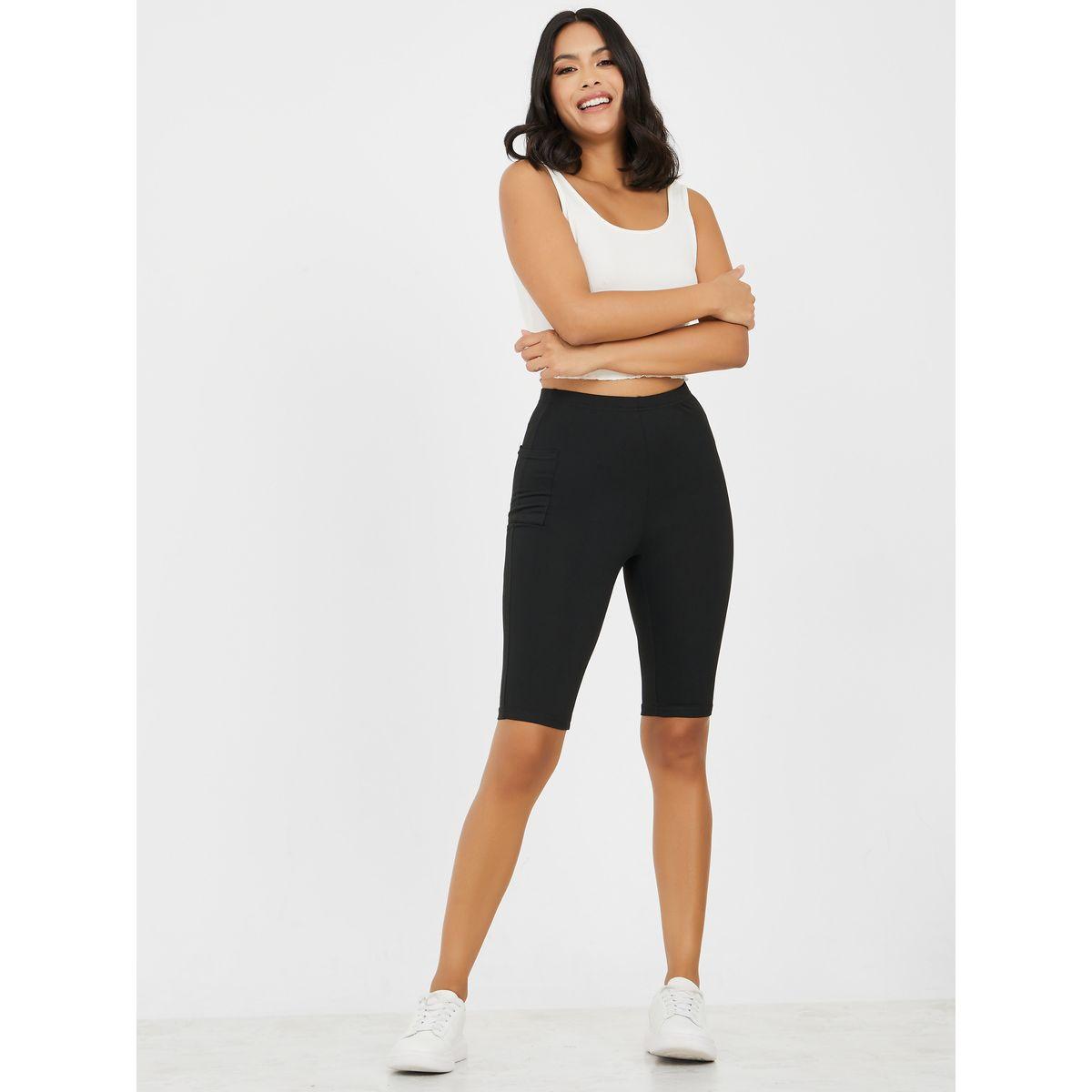 شورت رياضي  بجيب جانبي-women-clothing-bottoms-shorts-image-2