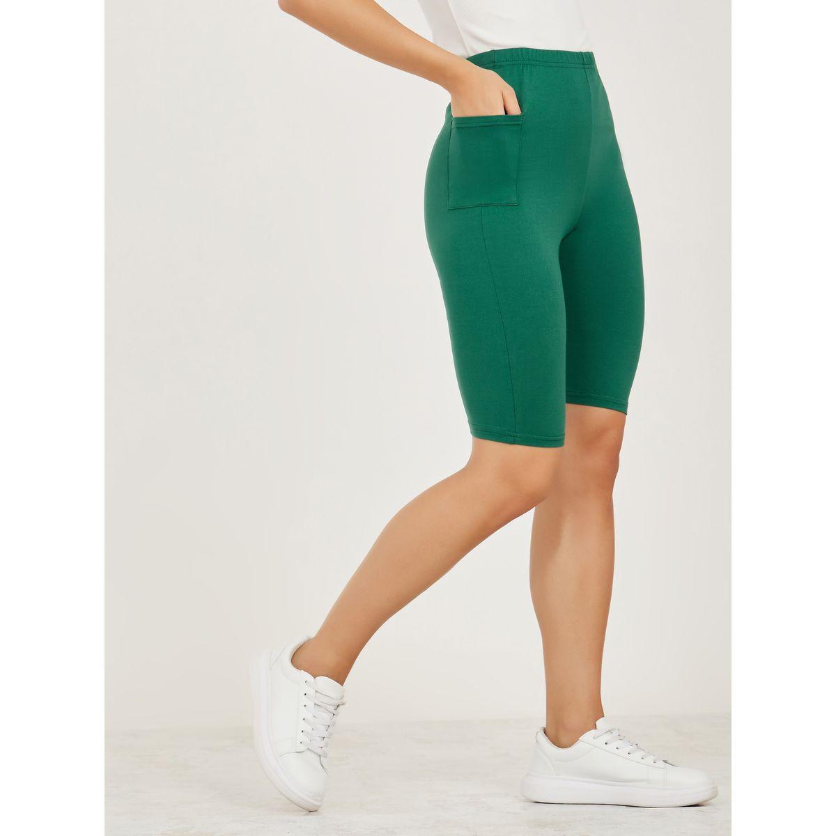 شورت ضاغط بجيوب جانبية-women-clothing-bottoms-shorts-image-1