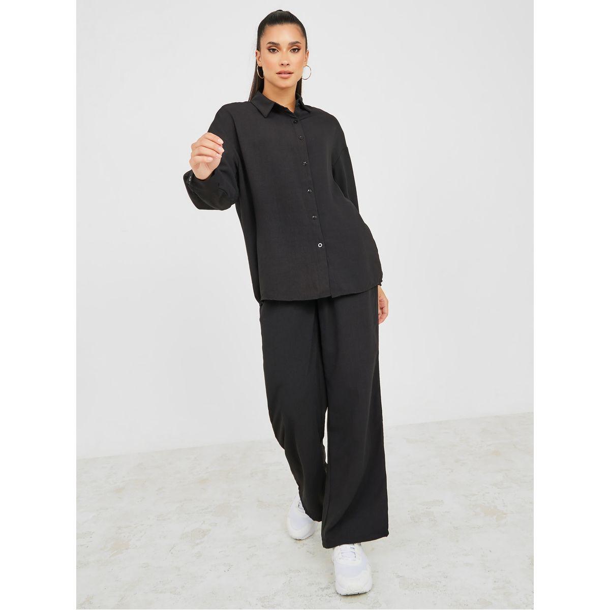طقم منسق من ( بنطال + بلوزة )-women-clothing-coordsets-image-3