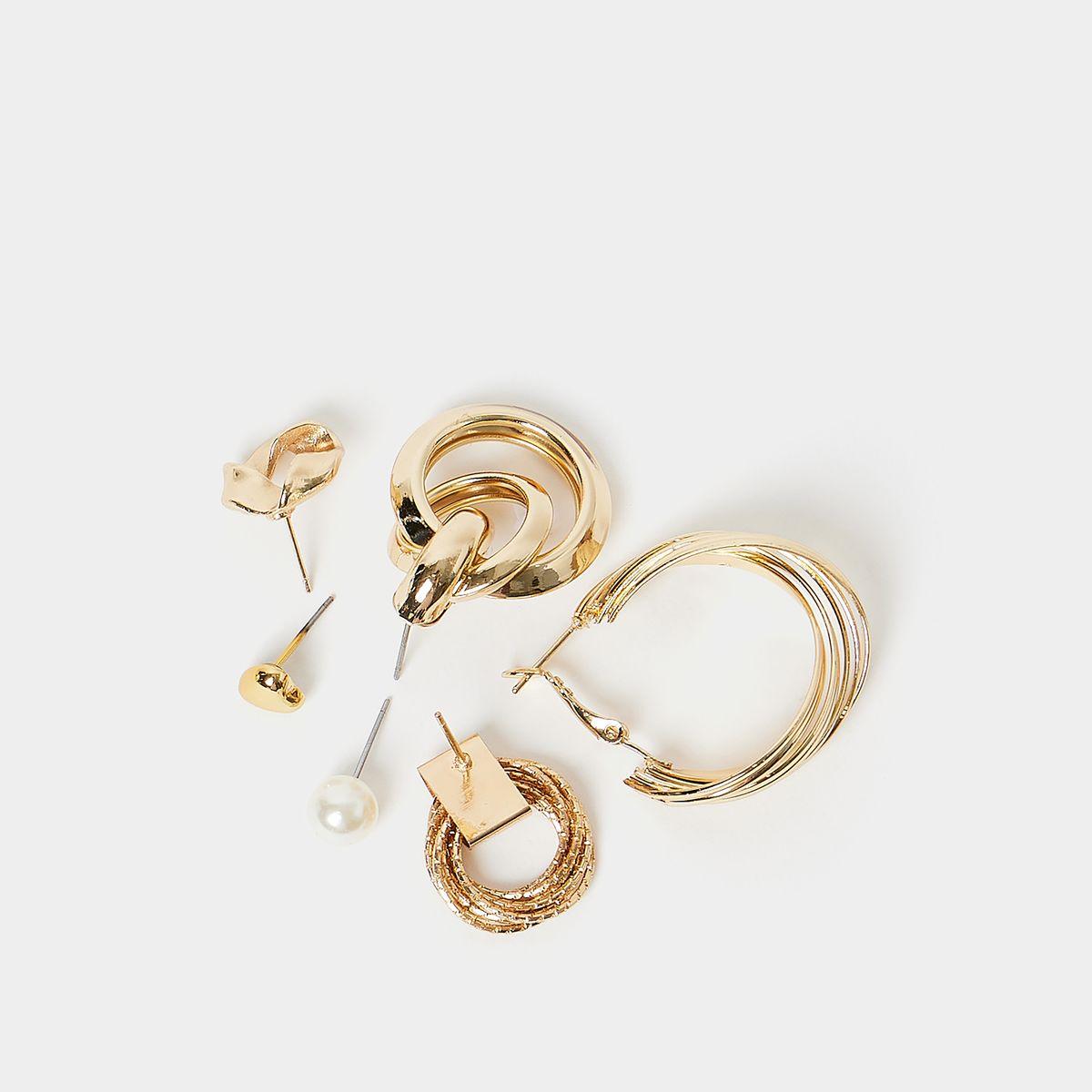 Styli Set of 6 - Assorted Texture Earrings-women-watchesandjewellery-jewellery-earrings-image-3