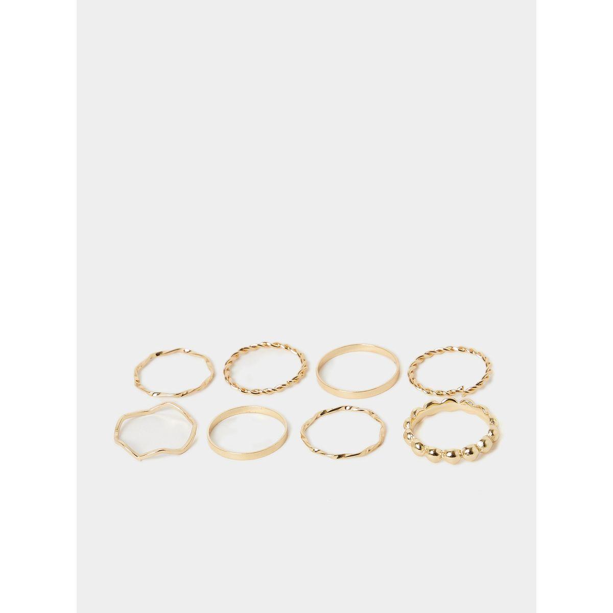 مجموعة من 8 خواتم كاجوال-women-watchesandjewellery-jewellery-rings-image-3
