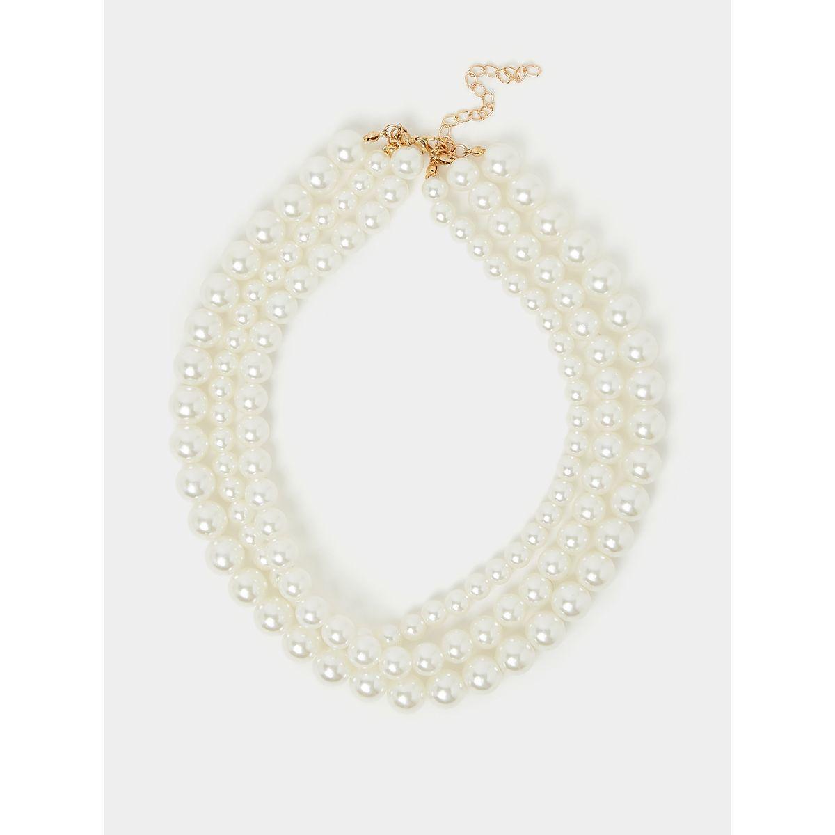Styli Faux Pearl Layer Choker Necklace-women-watchesandjewellery-jewellery-necklacesandpendants-image-2
