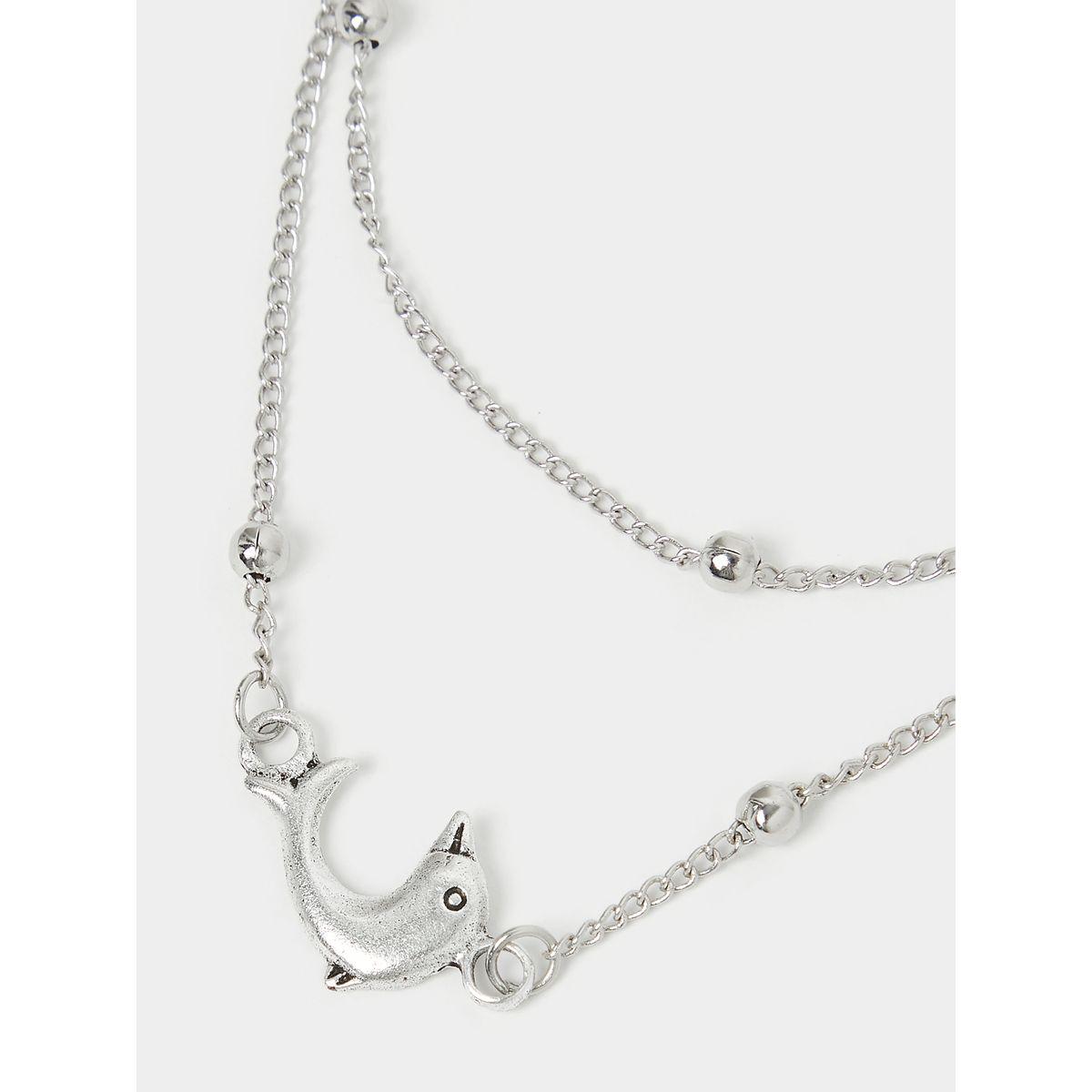 Styli Dolphin Drop Anklet-women-watchesandjewellery-jewellery-anklets-image-3