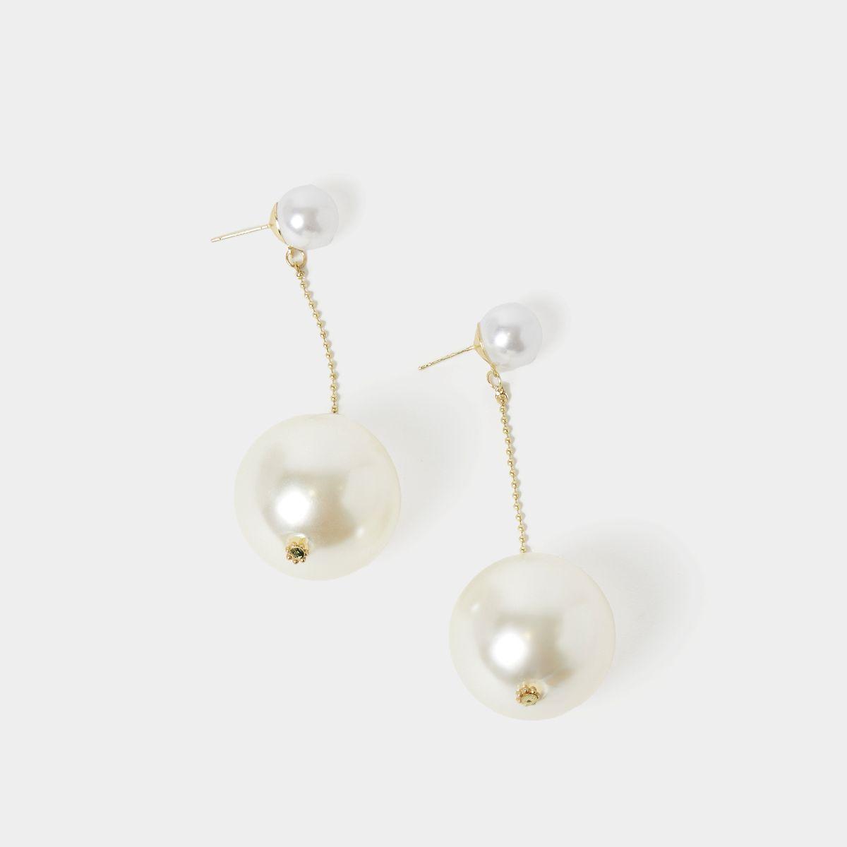 Styli Faux Pearl Drop Dangle Earrings-women-watchesandjewellery-jewellery-earrings-image-3