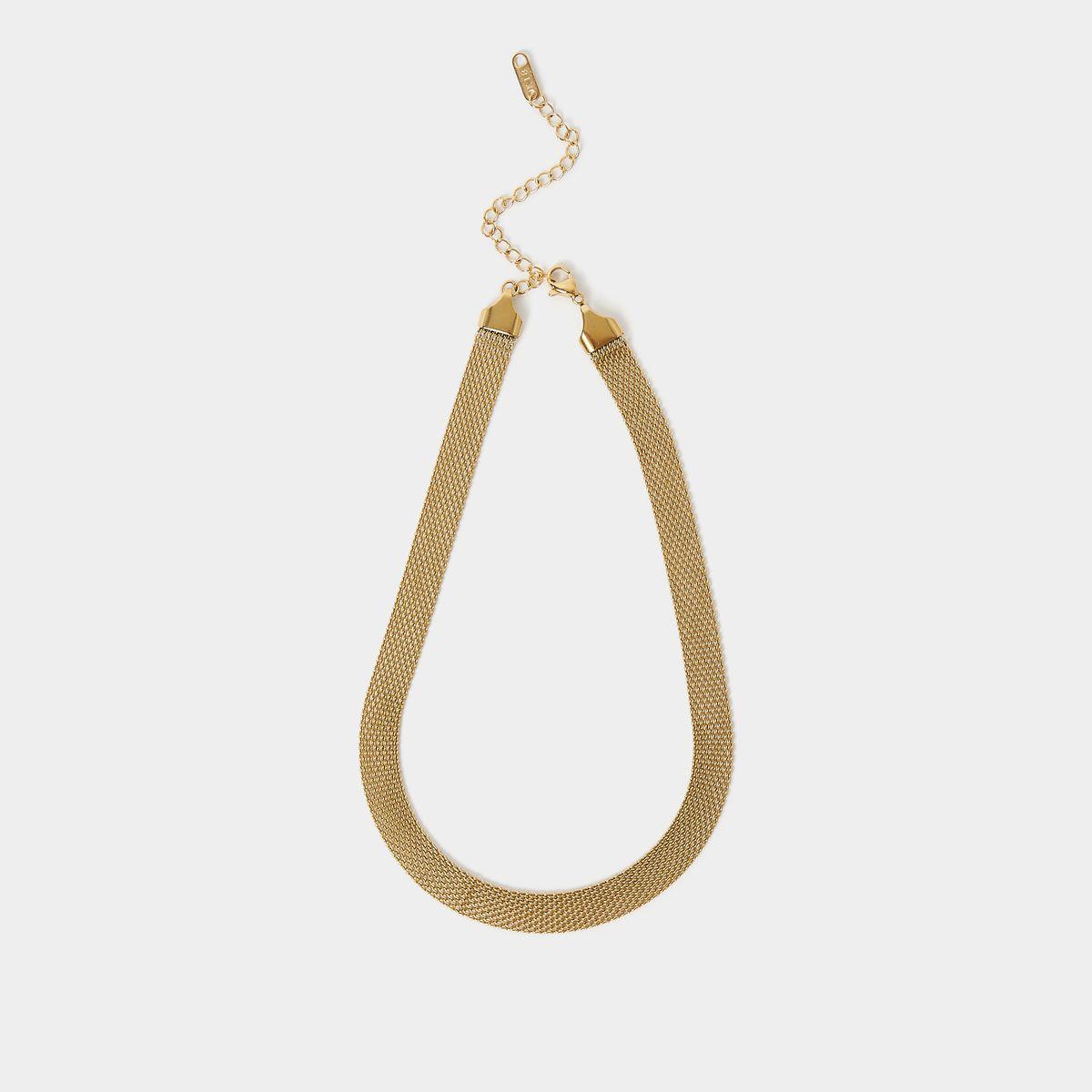 Styli Wide Flat Chain Necklace-women-watchesandjewellery-jewellery-necklacesandpendants-image-1